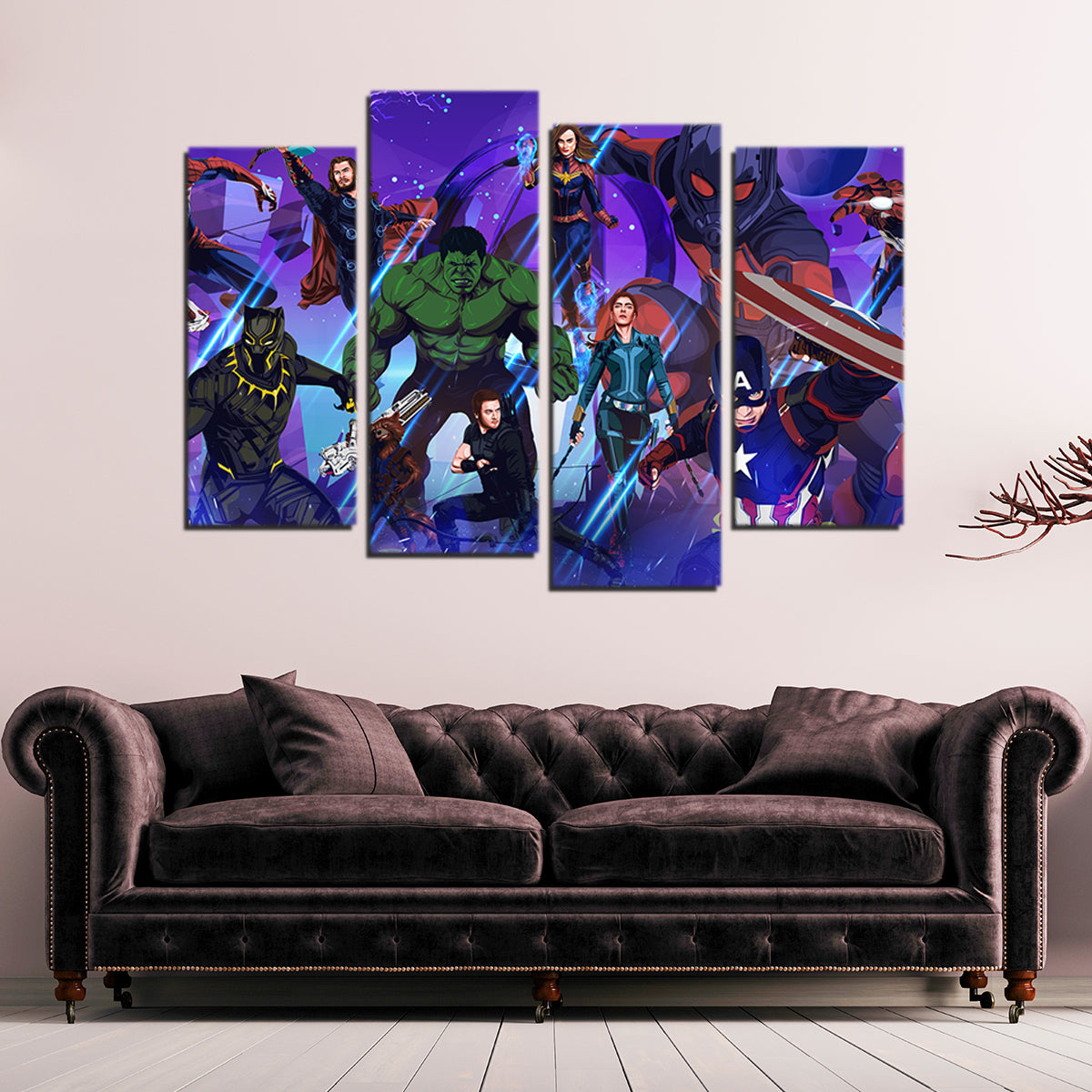 Marvel Character Collage Wall Art