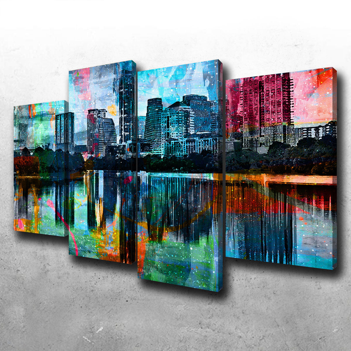 Abstract Austin Canvas Set