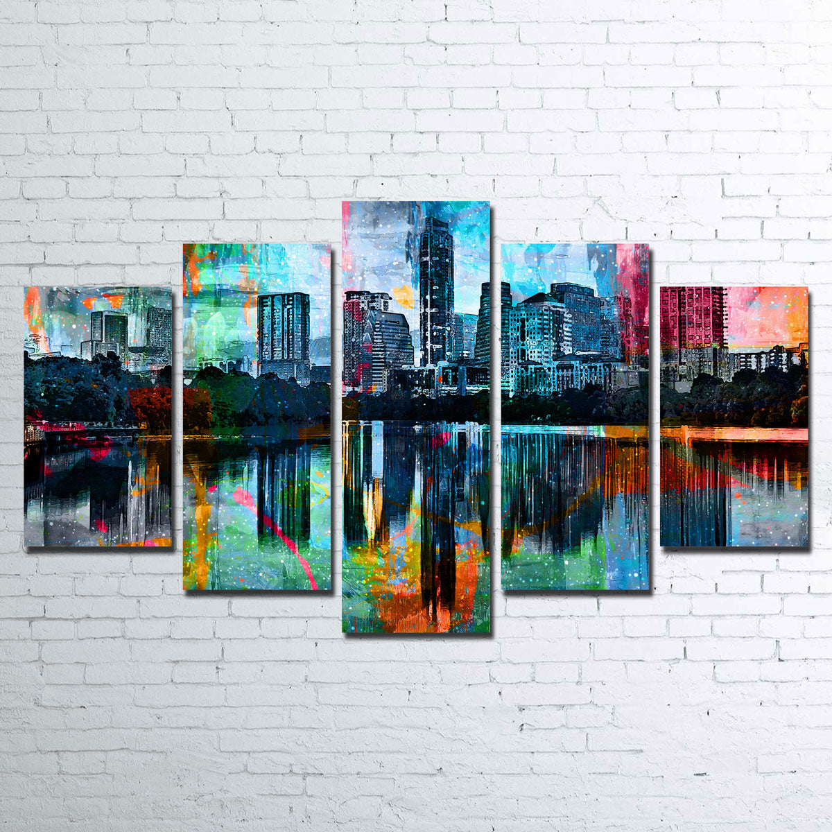 Abstract Austin Canvas Set