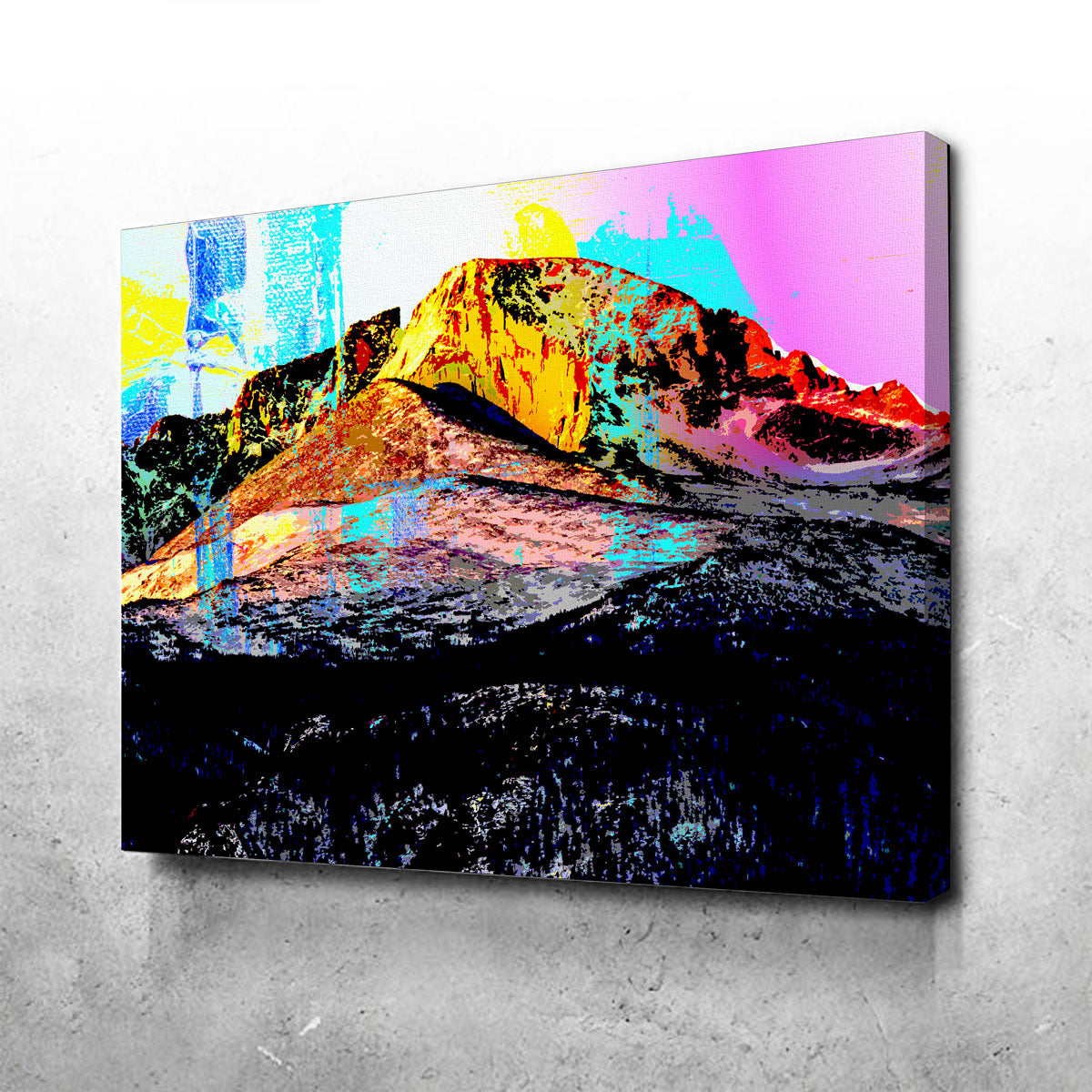 Abstract Longs Peak Canvas Set