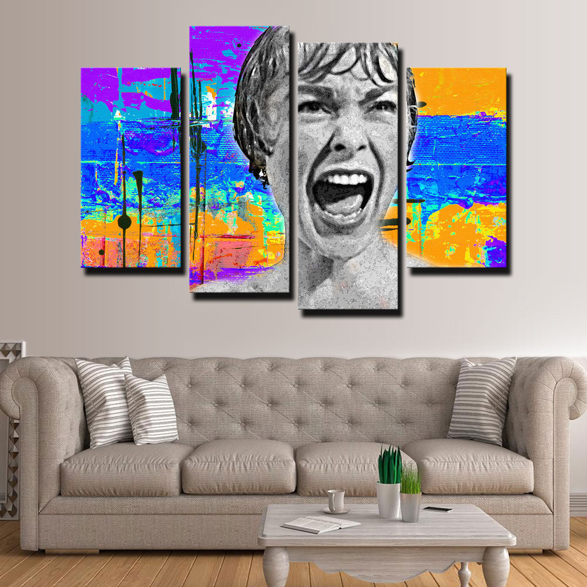 Abstract Psycho Canvas Set