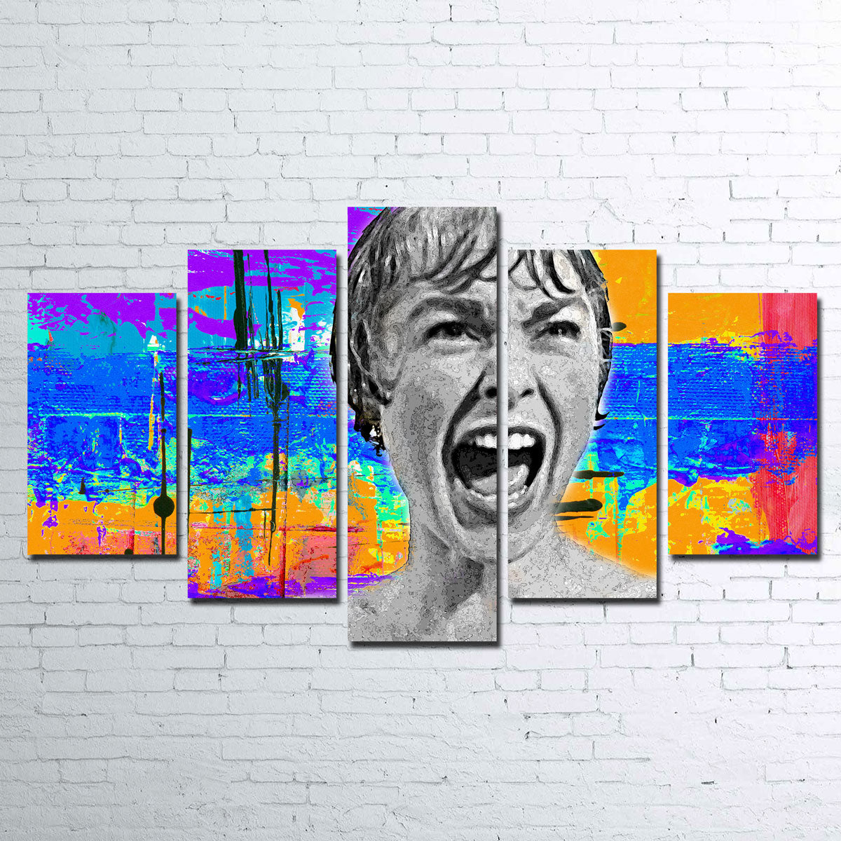 Abstract Psycho Canvas Set