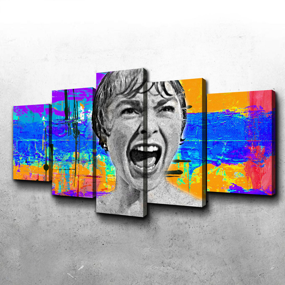 Abstract Psycho Canvas Set