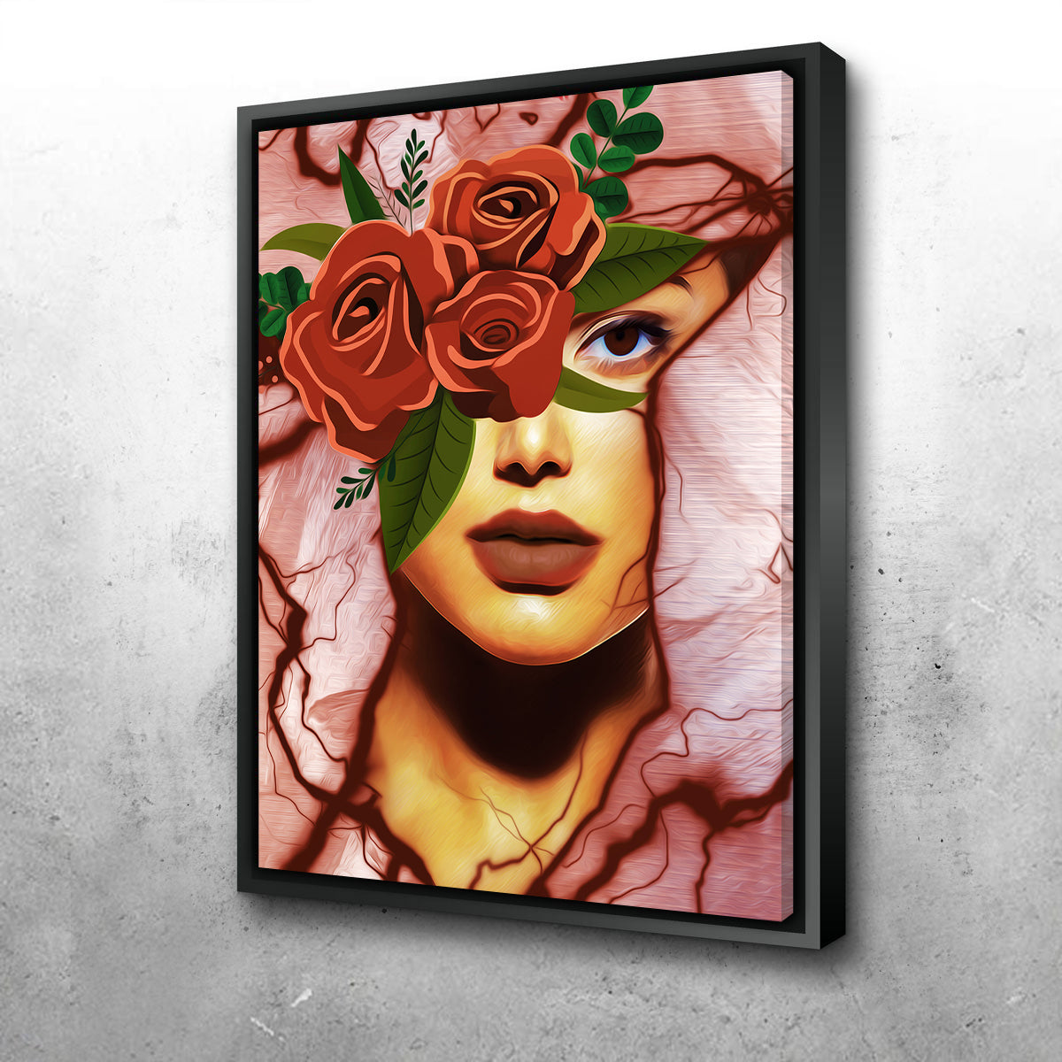 Abstract Girl Wall Art
