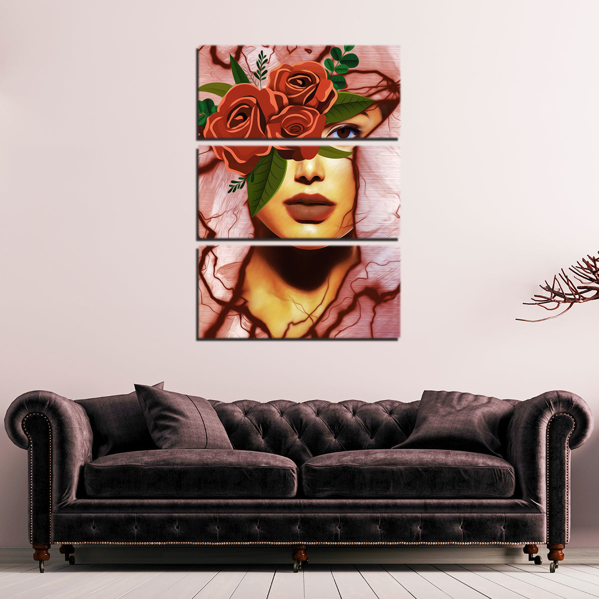 Abstract Girl Wall Art