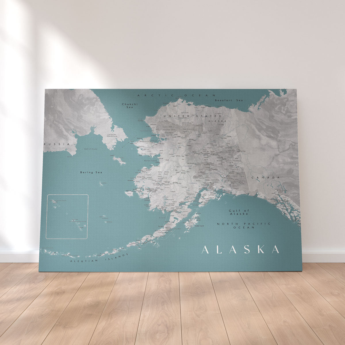 Alaska Map Wall Art
