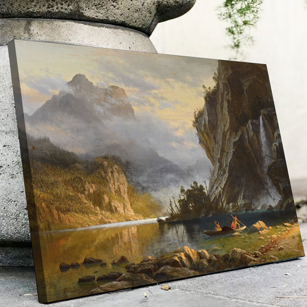 Indians Spear Fishing Wall Art