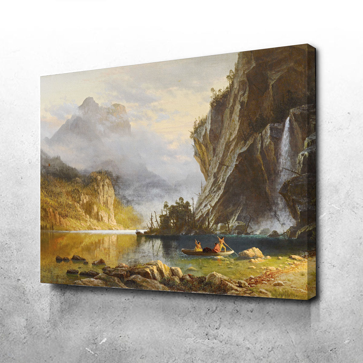 Indians Spear Fishing Wall Art