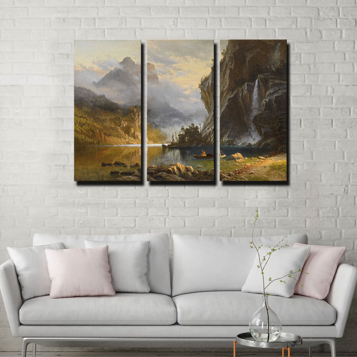 Indians Spear Fishing Wall Art