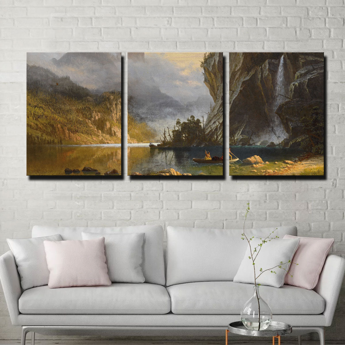 Indians Spear Fishing Wall Art