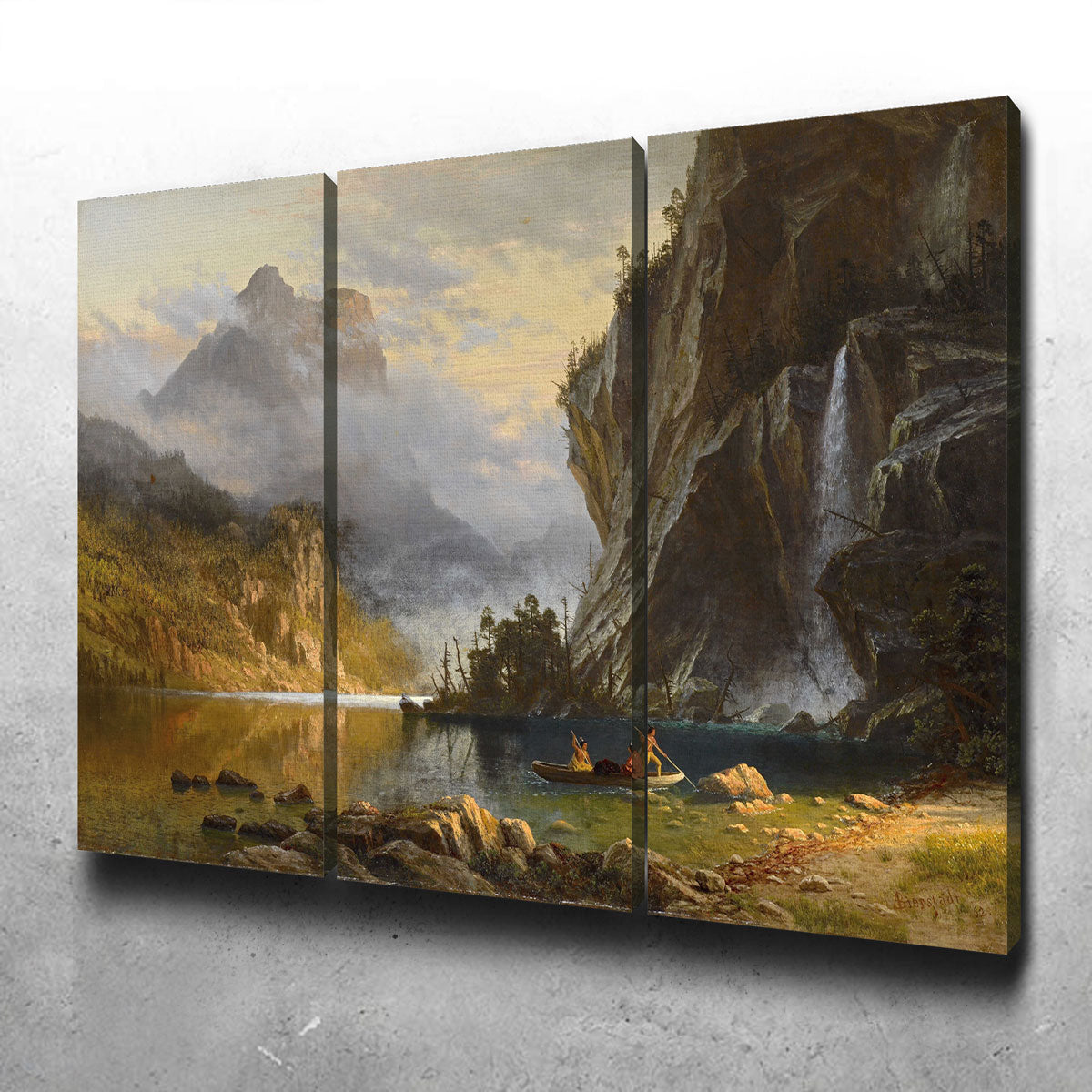 Indians Spear Fishing Wall Art