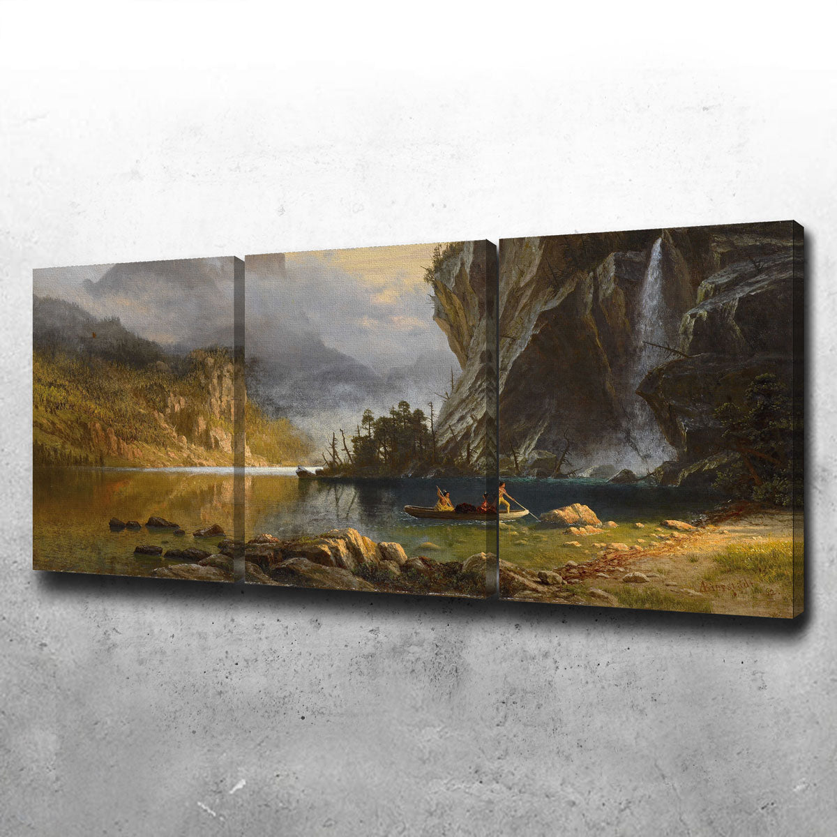 Indians Spear Fishing Wall Art