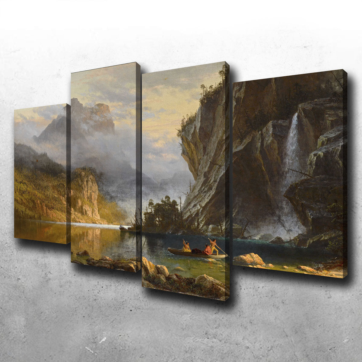 Indians Spear Fishing Wall Art