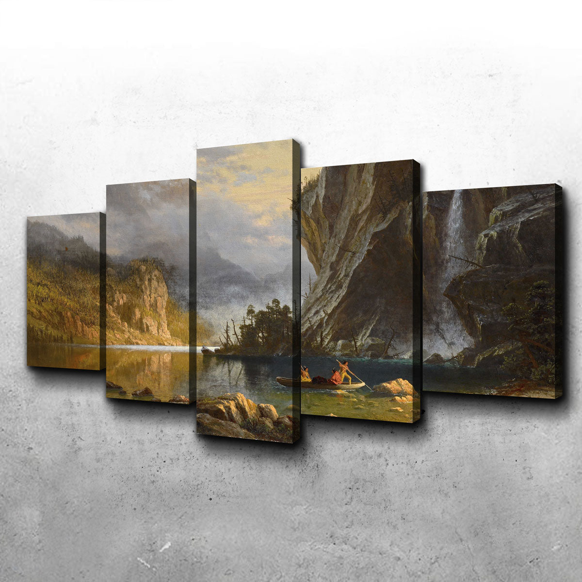 Indians Spear Fishing Wall Art