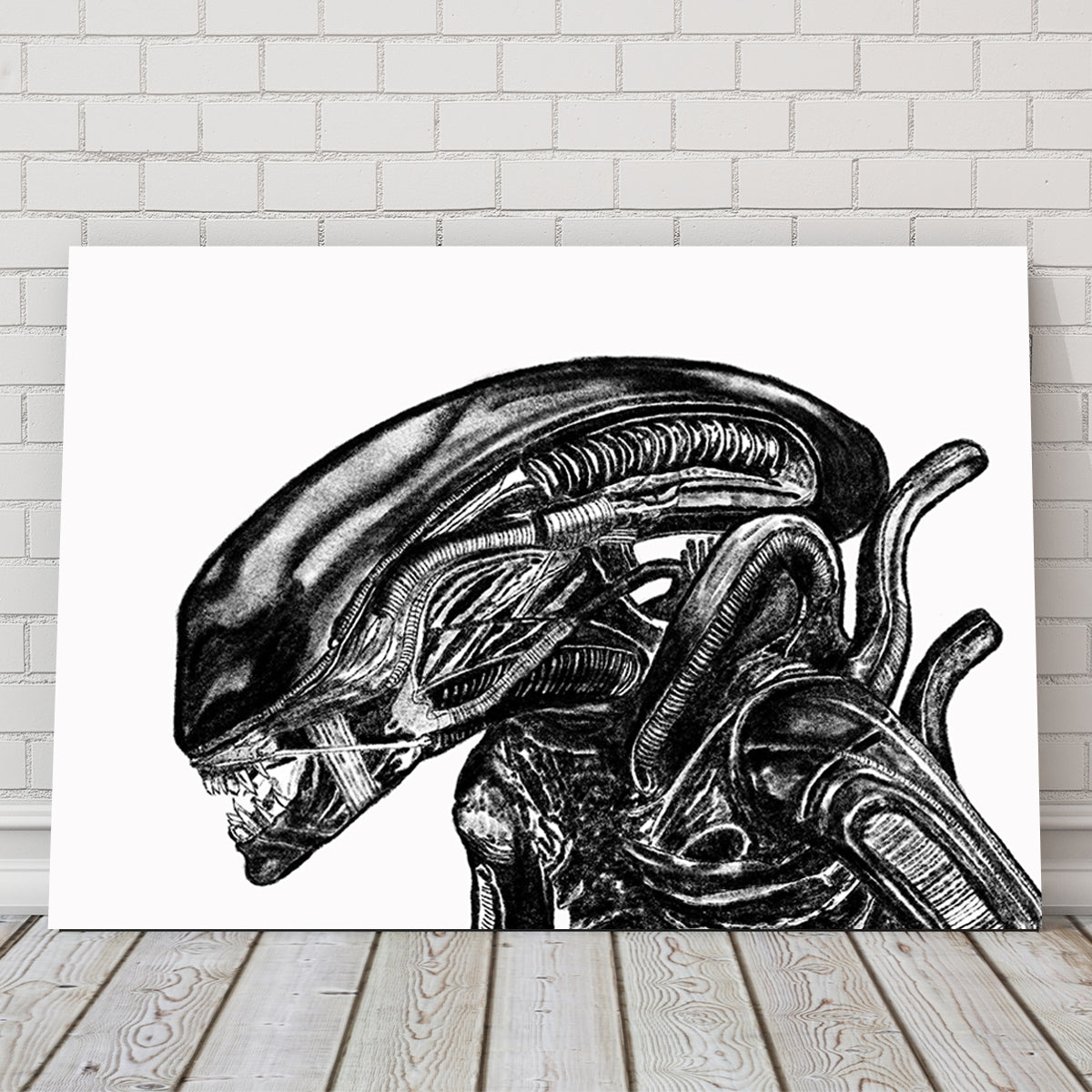 Alien Sketch Wall Art