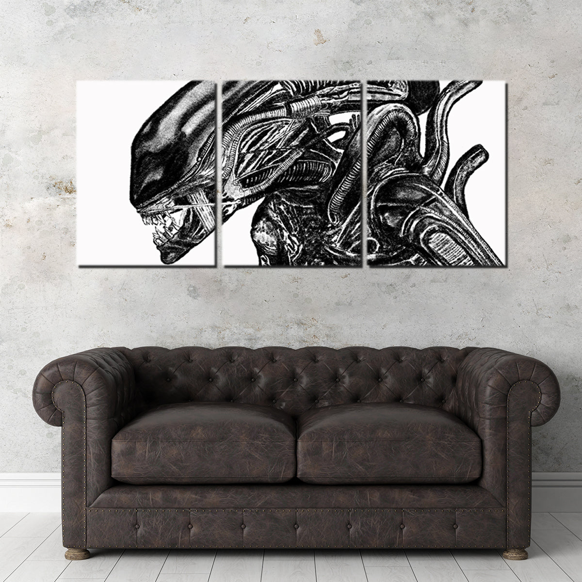 Alien Sketch Wall Art