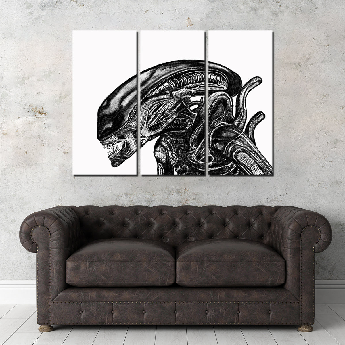 Alien Sketch Wall Art