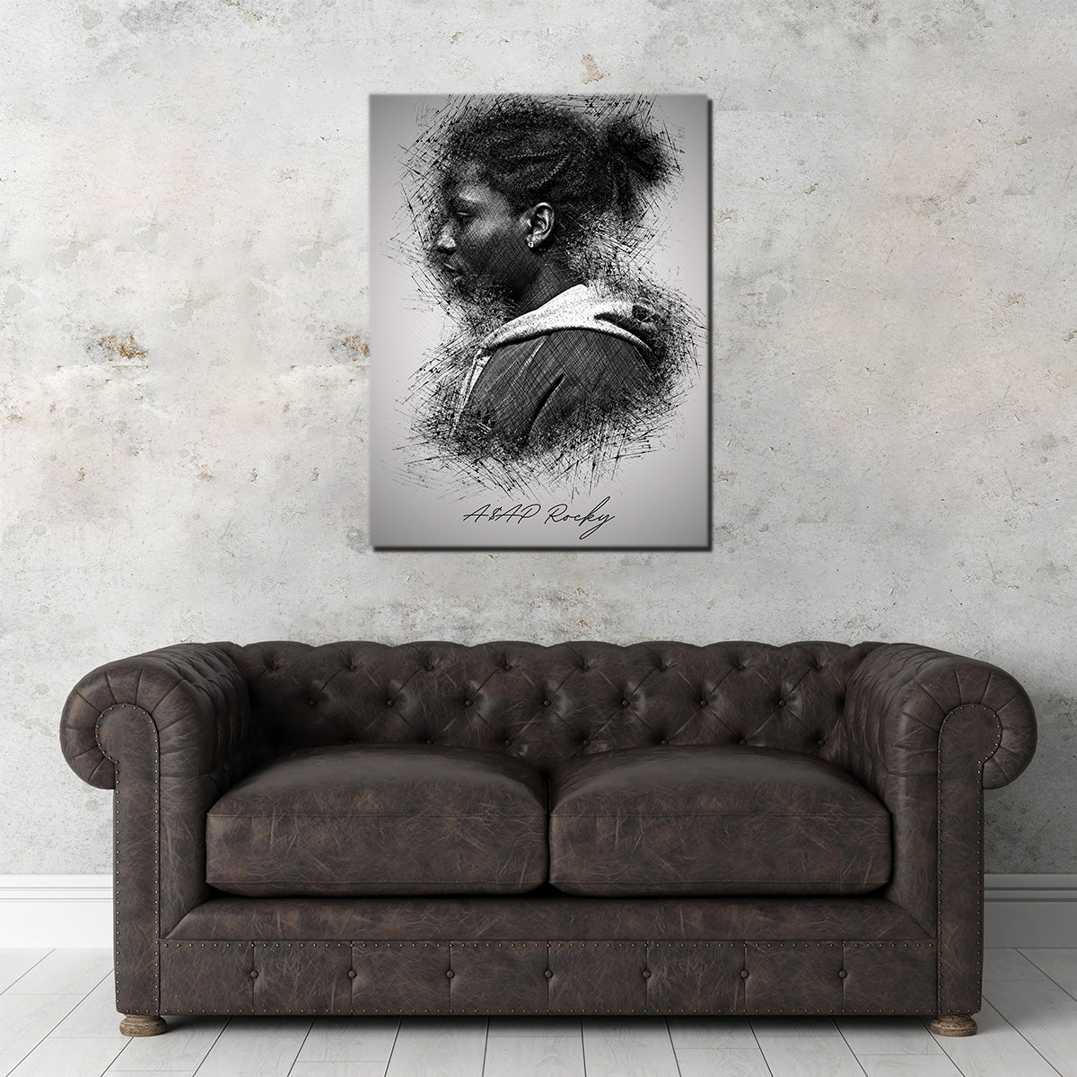 Asap Rocky Side Wall Art