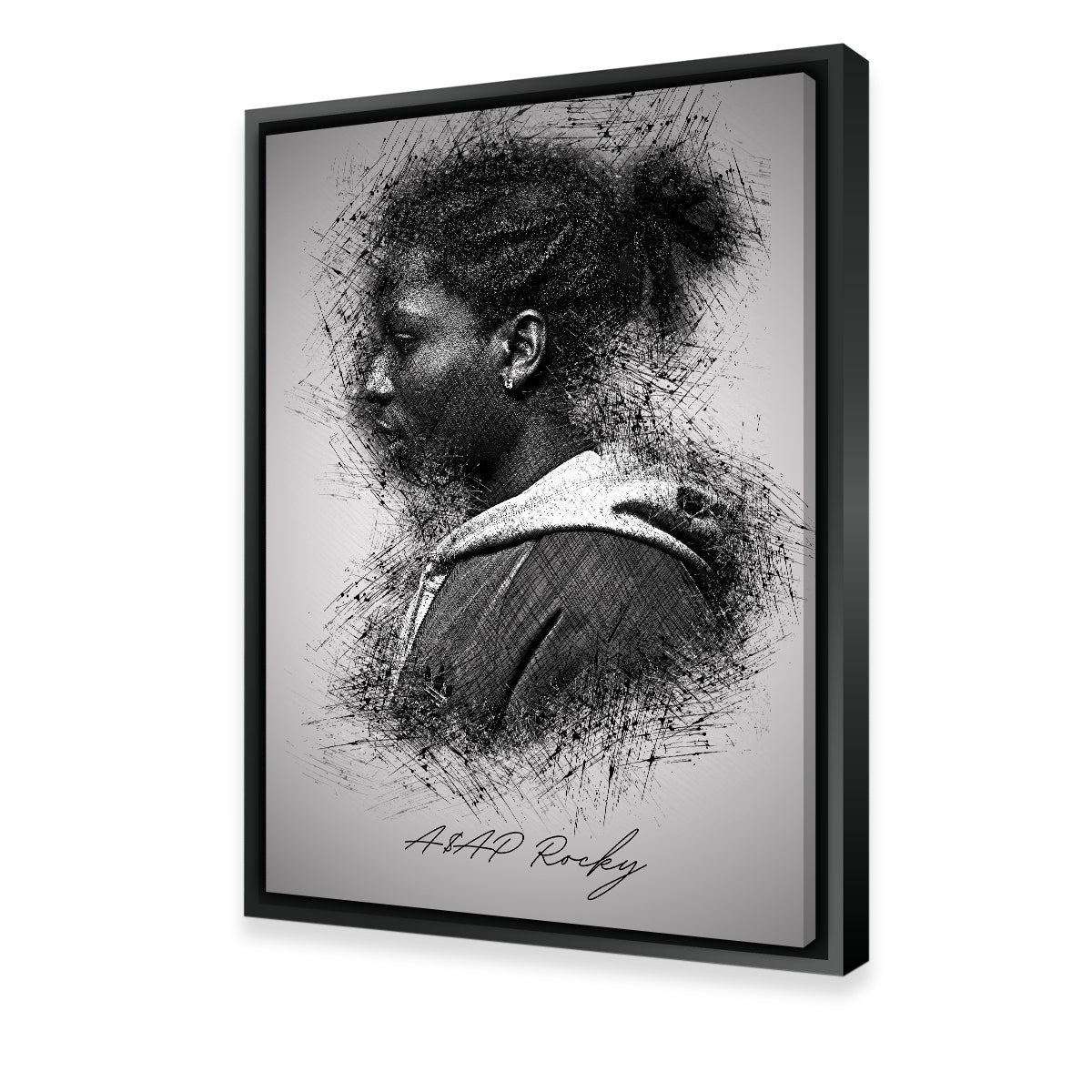 Asap Rocky Side Wall Art