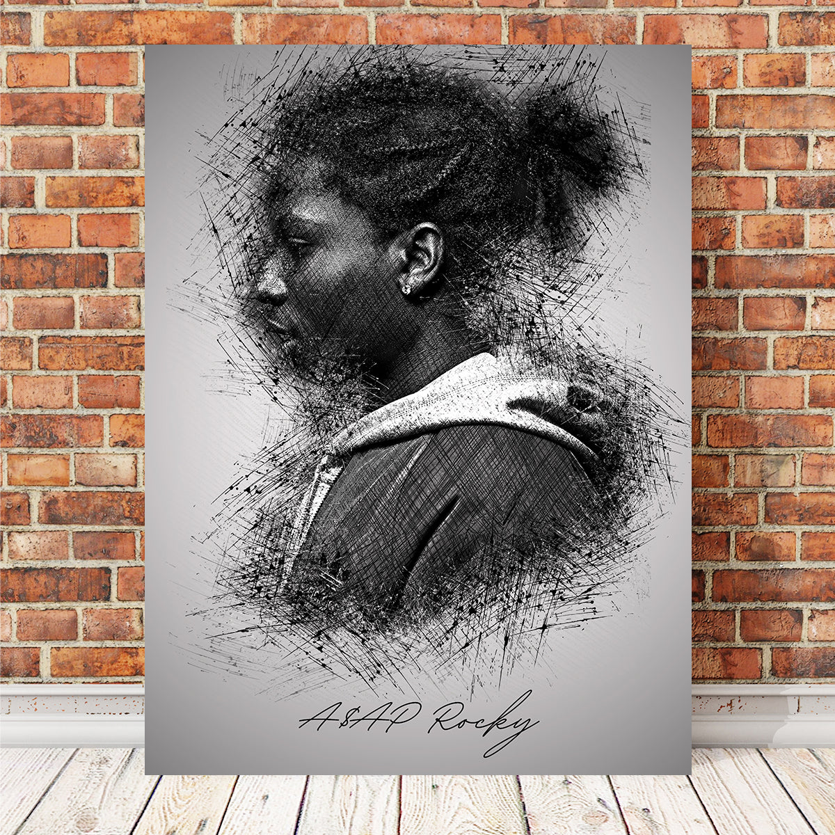 Asap Rocky Side Wall Art