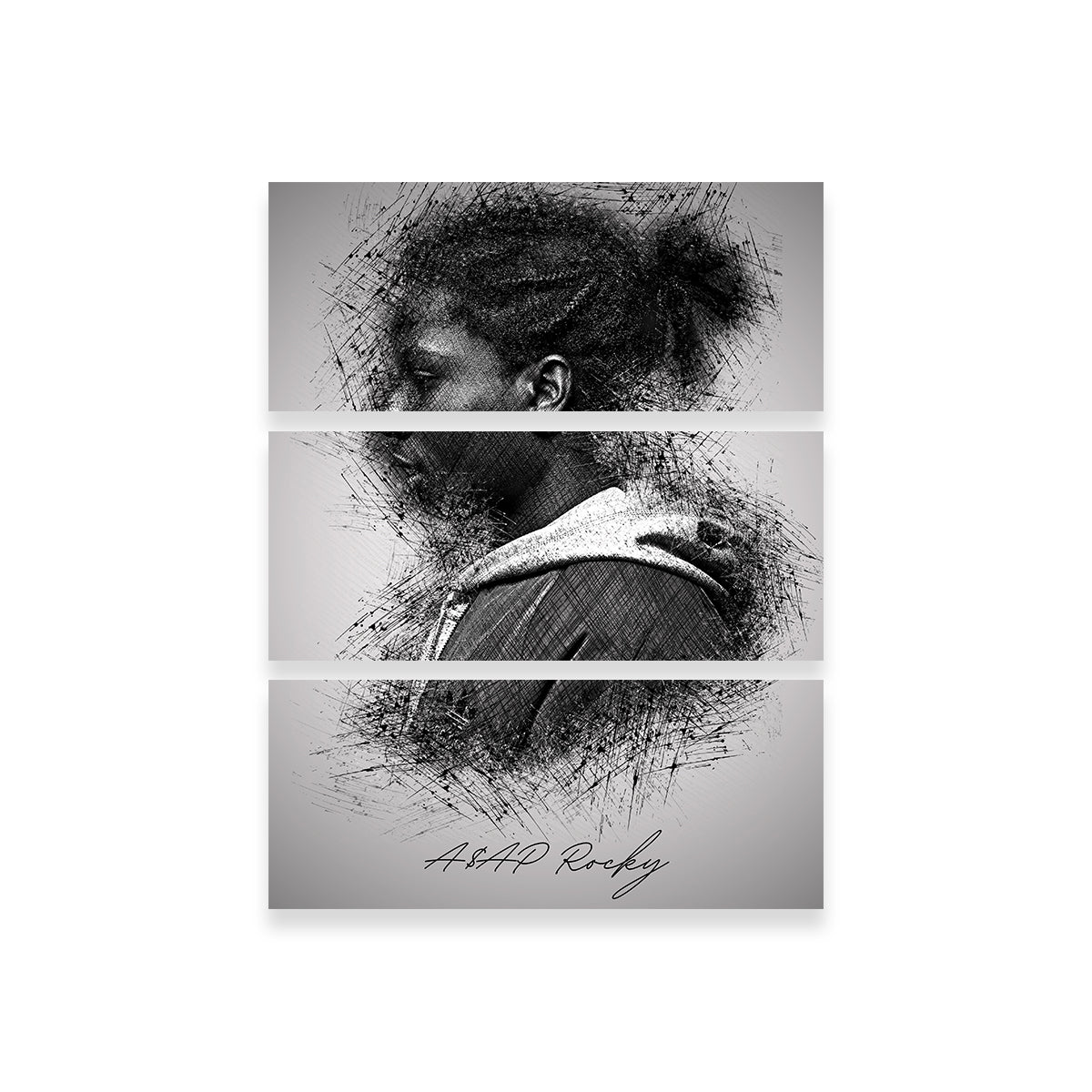 Asap Rocky Side Wall Art