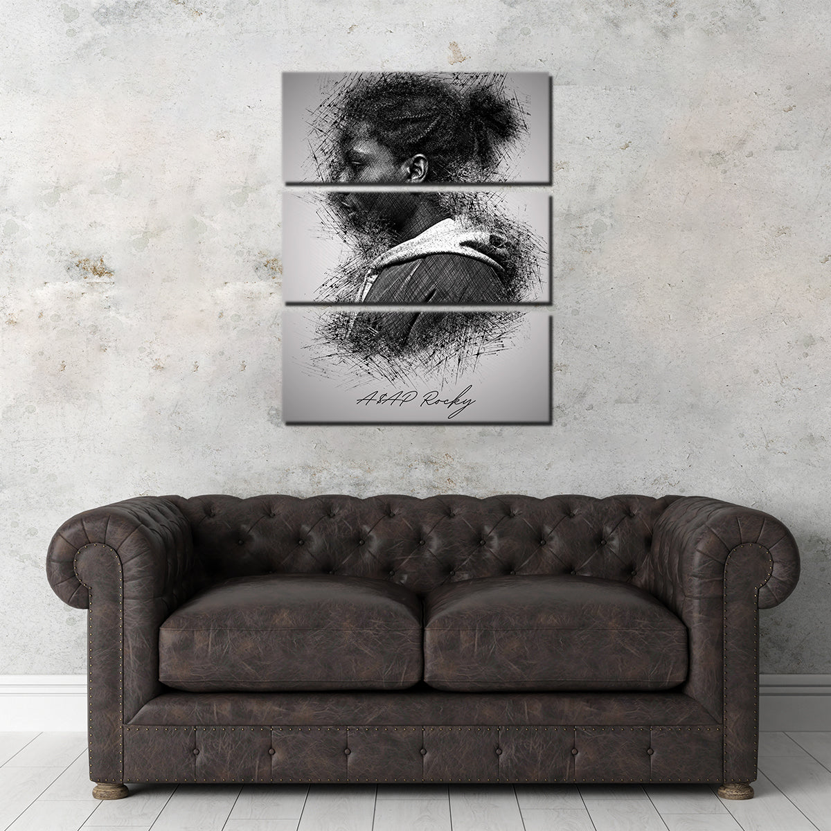 Asap Rocky Side Wall Art