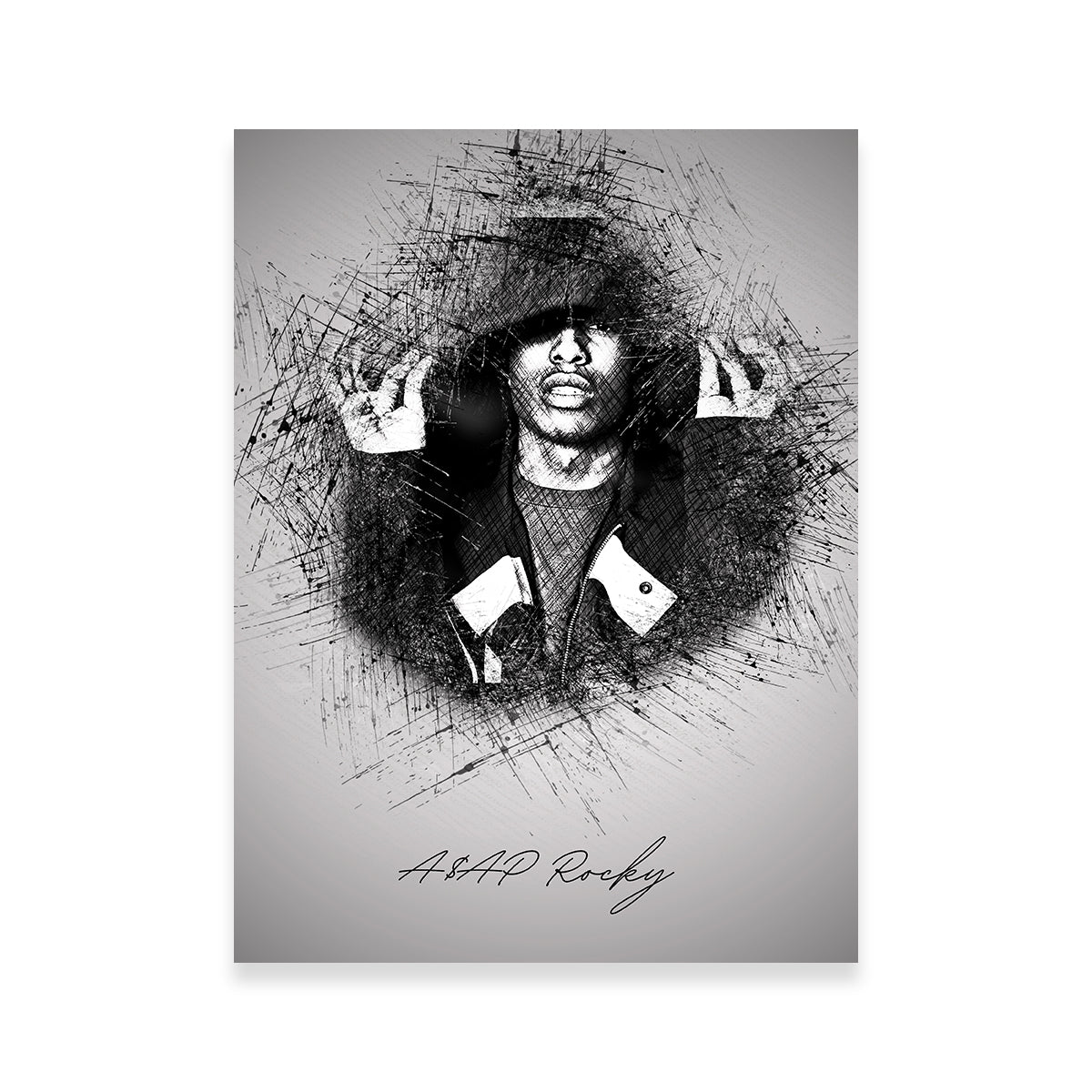 Asap Rocky Hood Wall Art