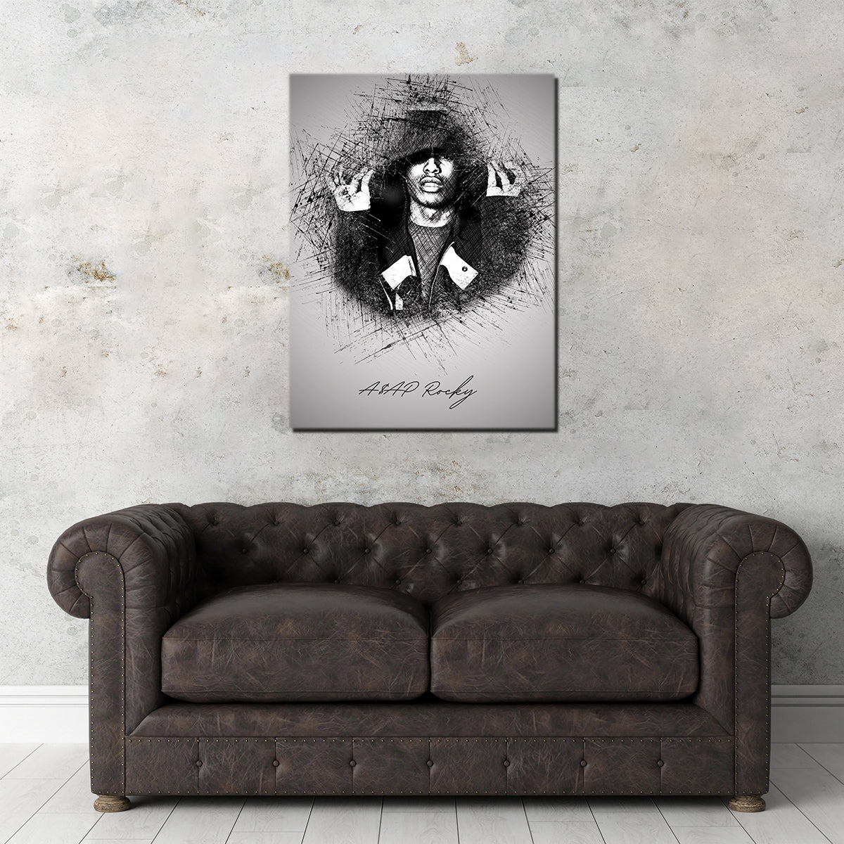 Asap Rocky Hood Wall Art
