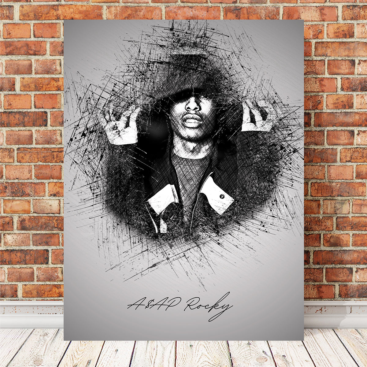 Asap Rocky Hood Wall Art