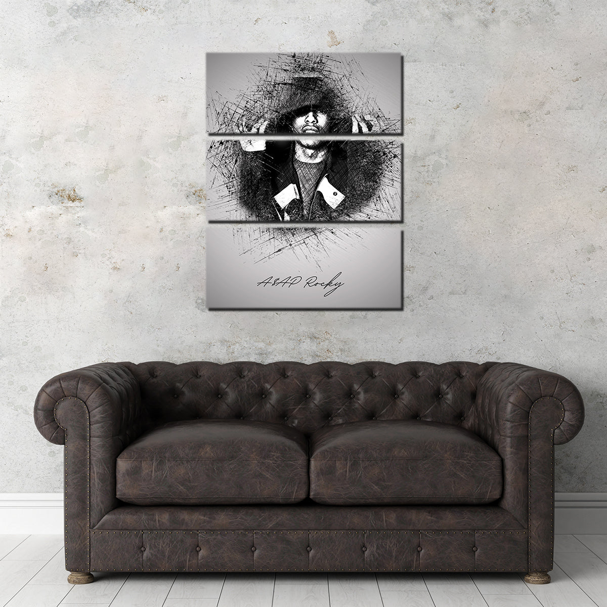 Asap Rocky Hood Wall Art