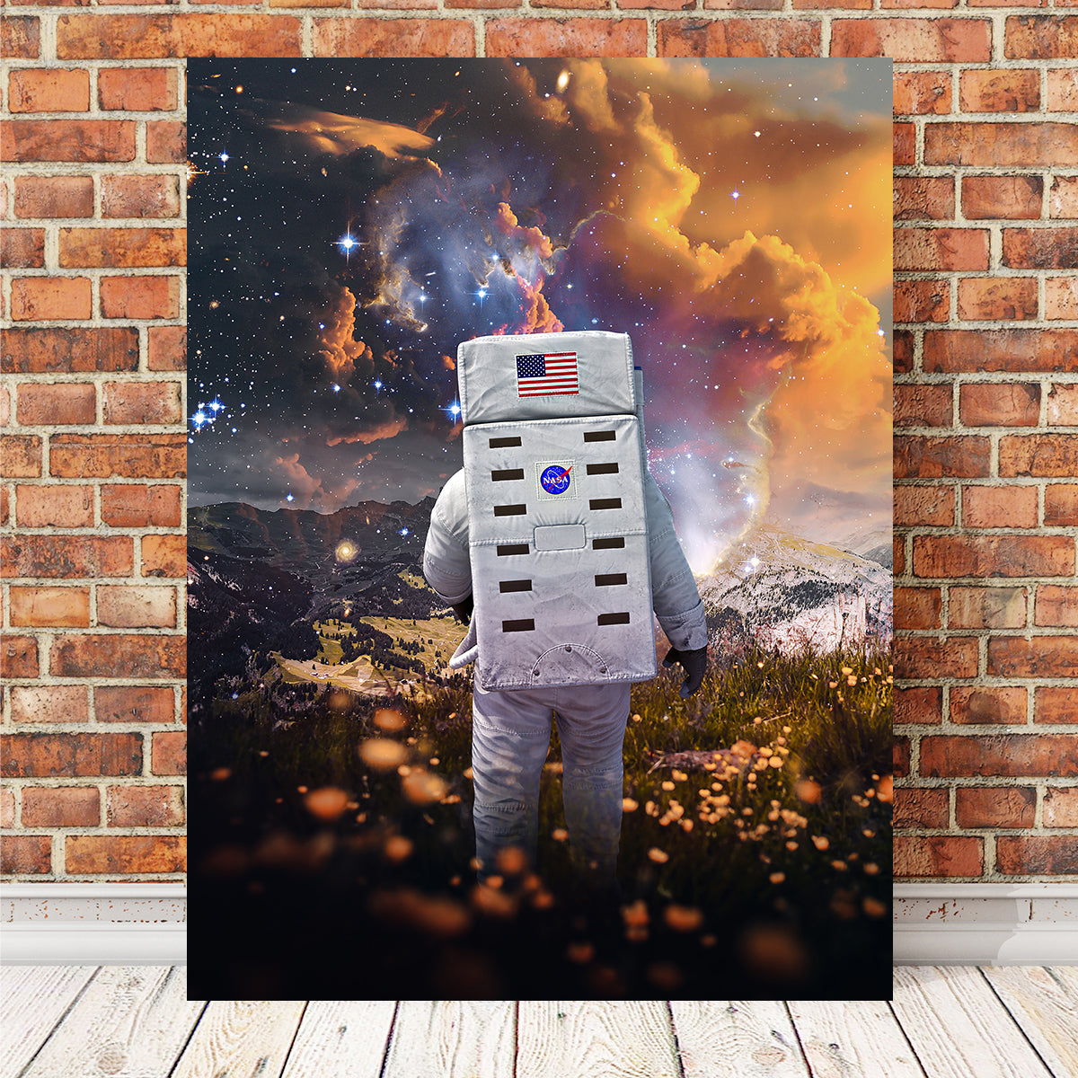 Astro Flower Canvas Art Wall Art