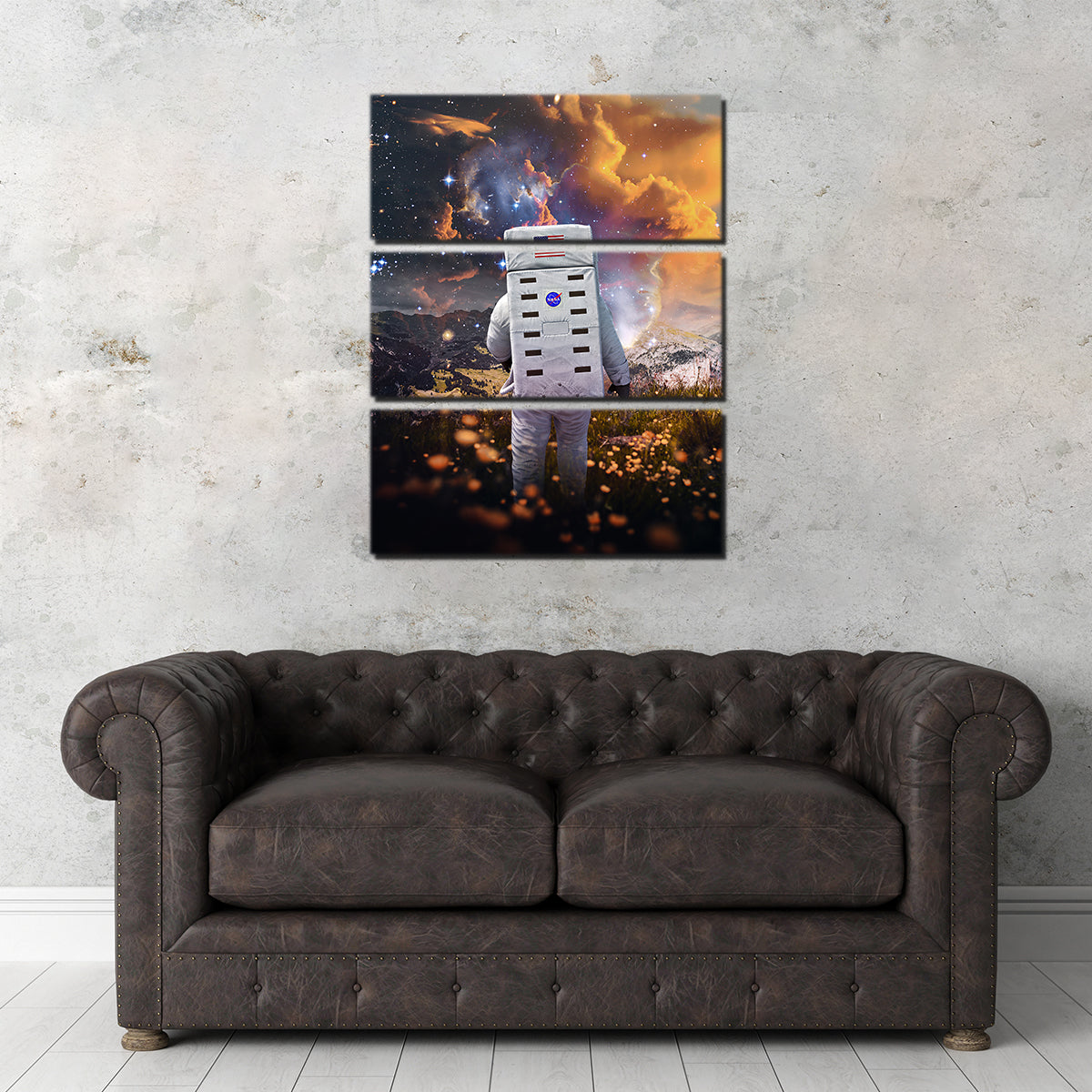 Astro Flower Canvas Art Wall Art