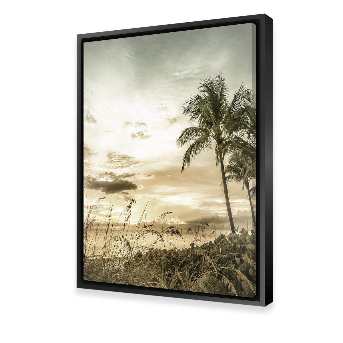 Bonita Beach Vintage Sunset Wall Art