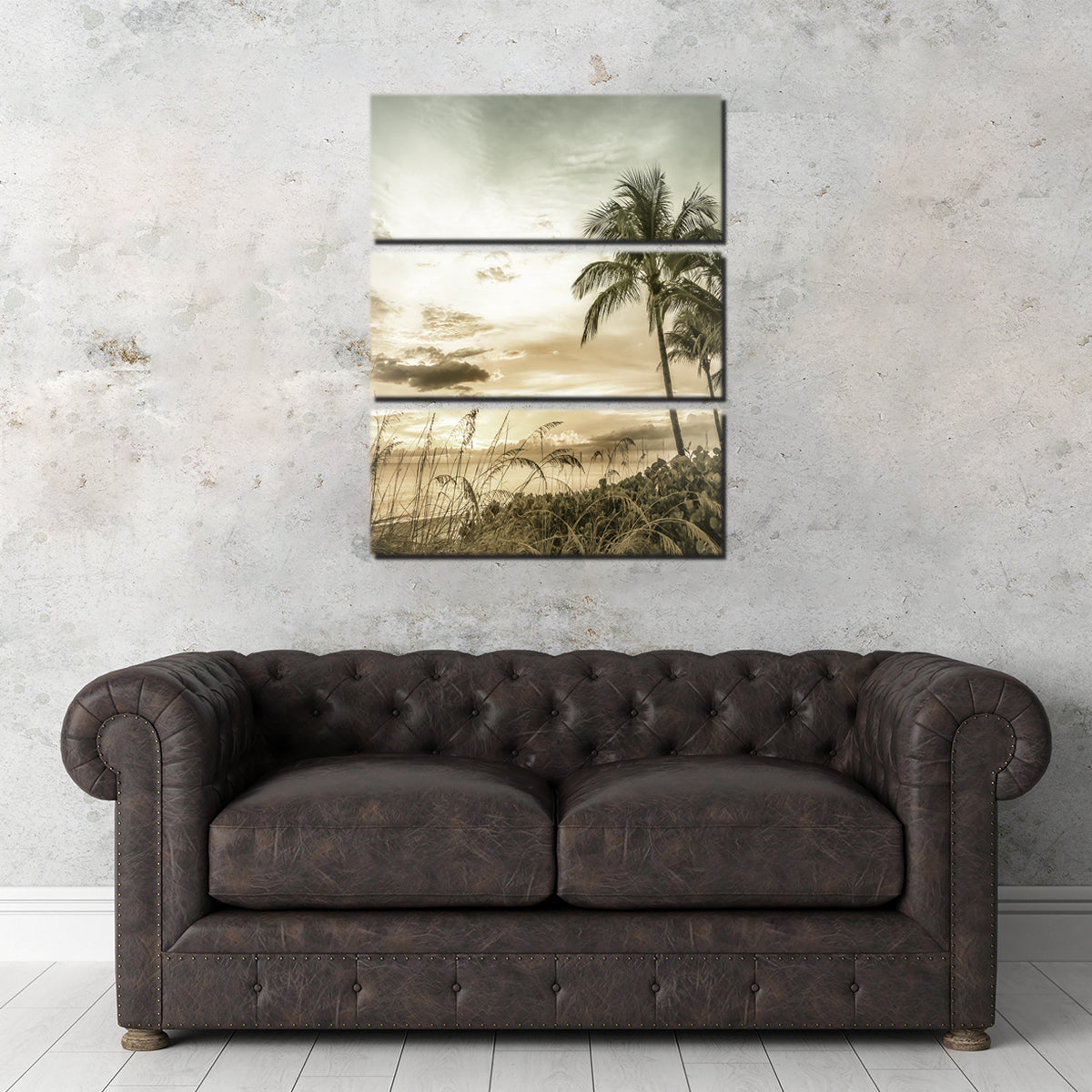 Bonita Beach Vintage Sunset Wall Art
