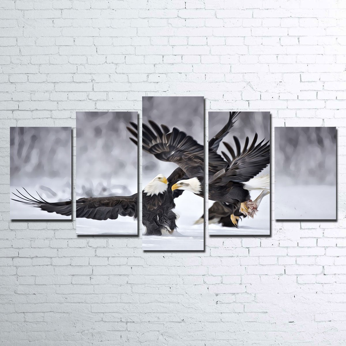 Bald Eagles Canvas Set