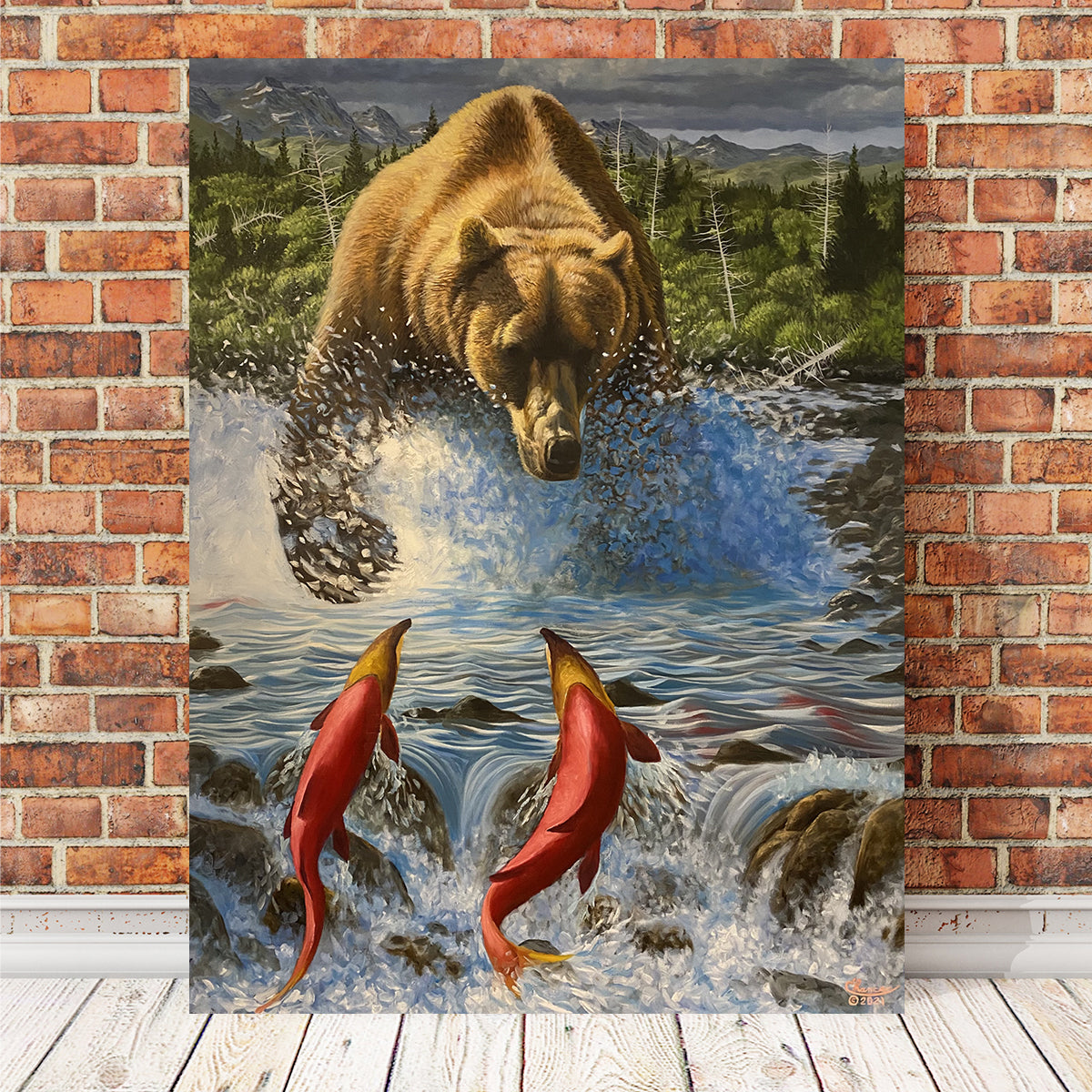 Bear on the Hunt Wall Art