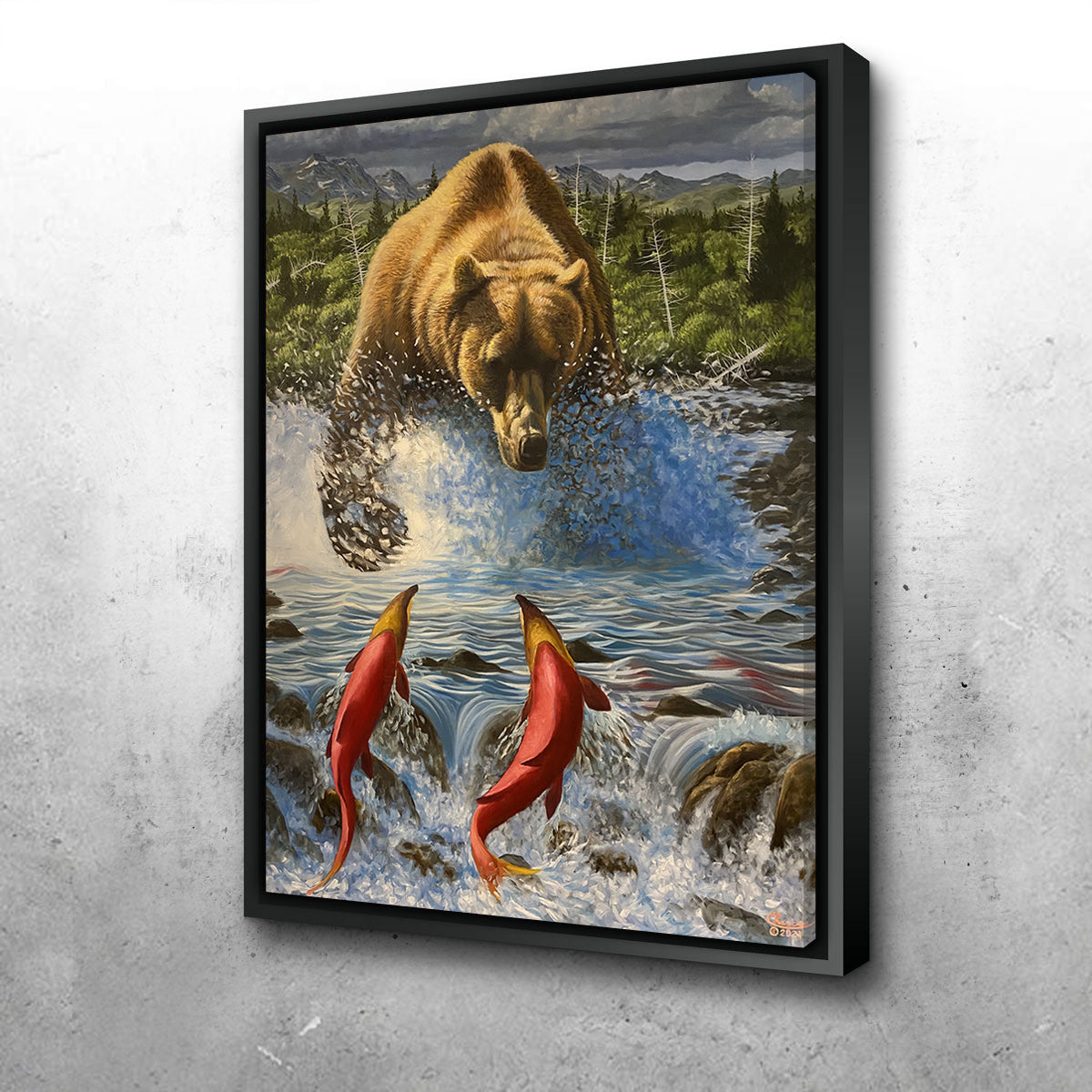 Bear on the Hunt Wall Art