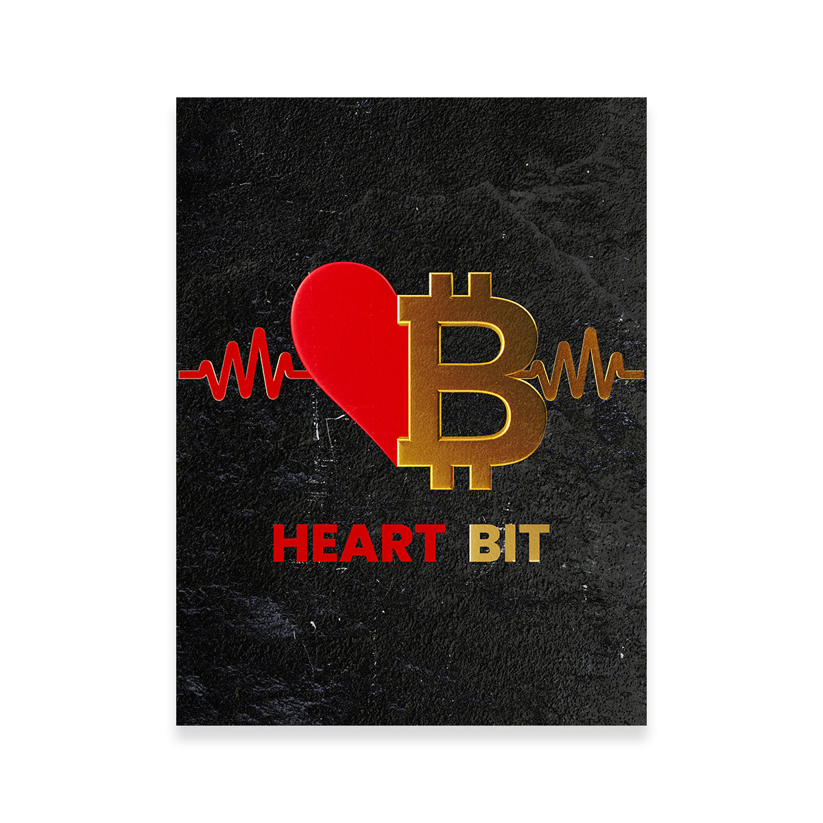 Bitcoin Heart Wall Art