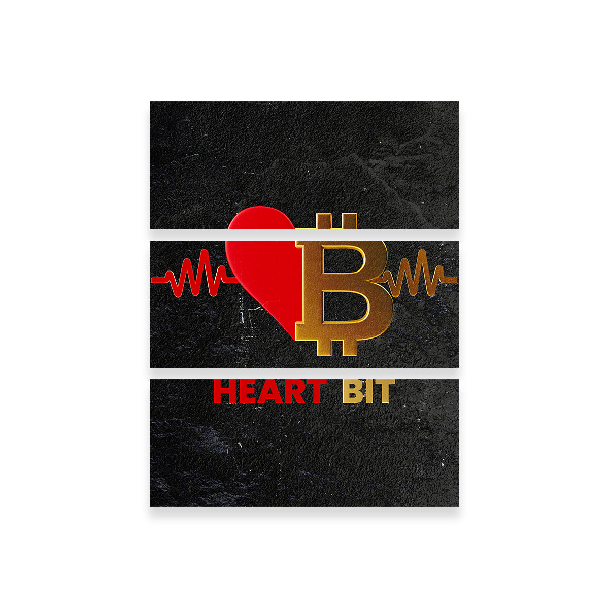 Bitcoin Heart Wall Art