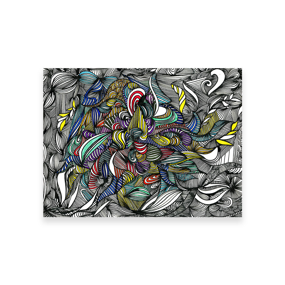 Black Color Fade Wall Art