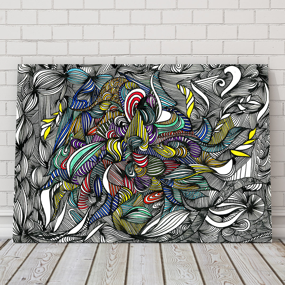 Black Color Fade Wall Art