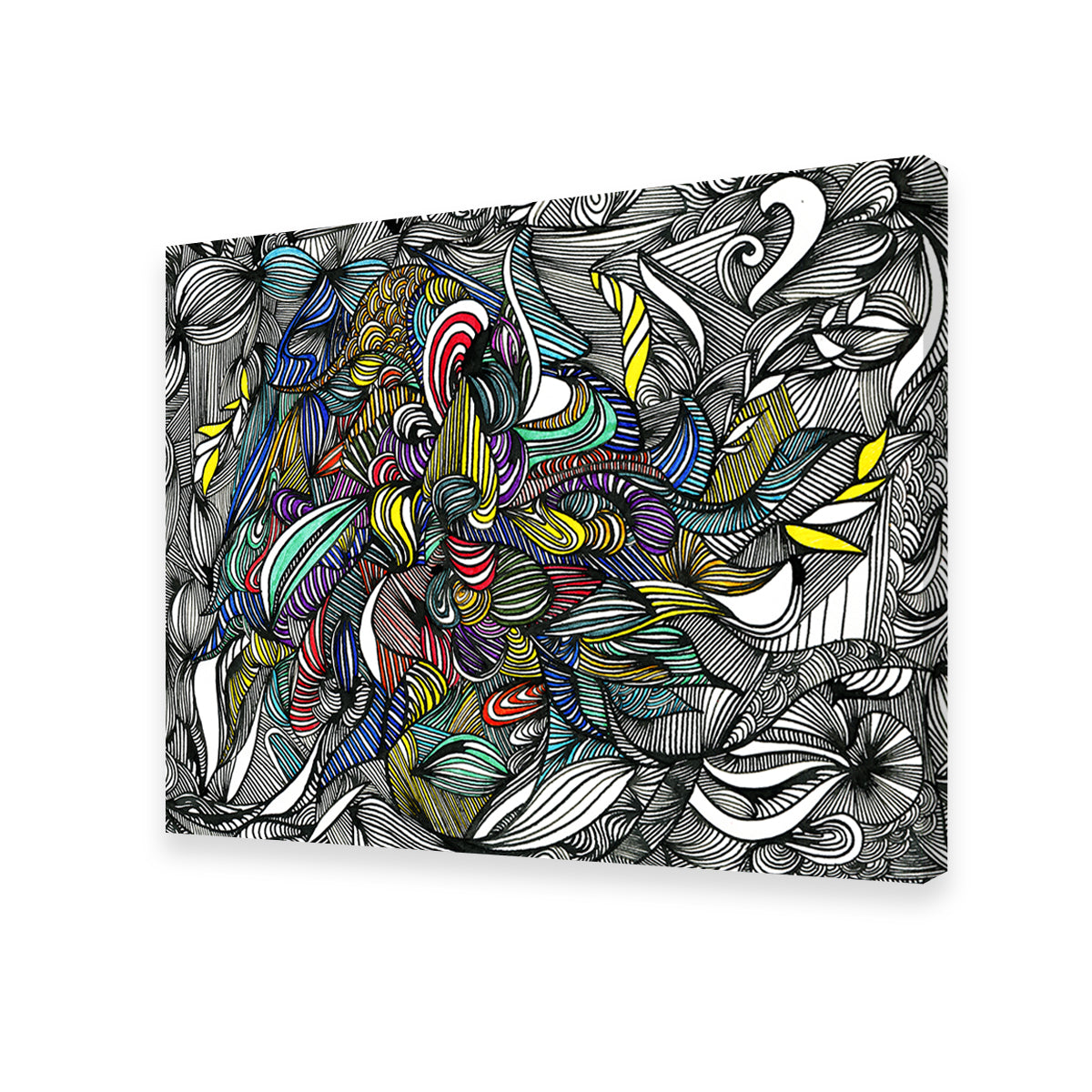 Black Color Fade Wall Art
