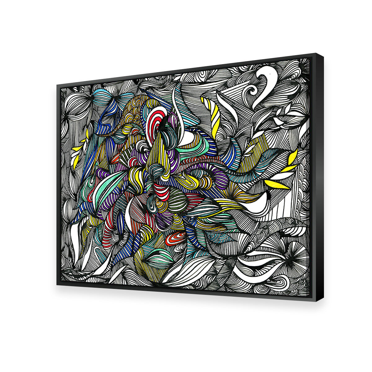 Black Color Fade Wall Art