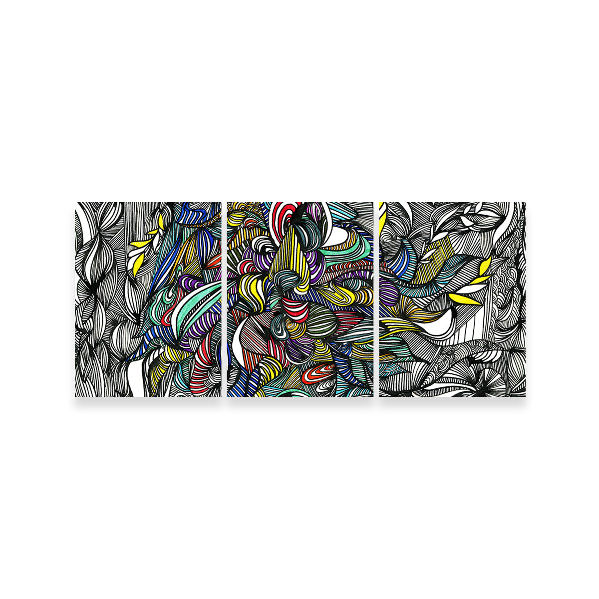 Black Color Fade Wall Art