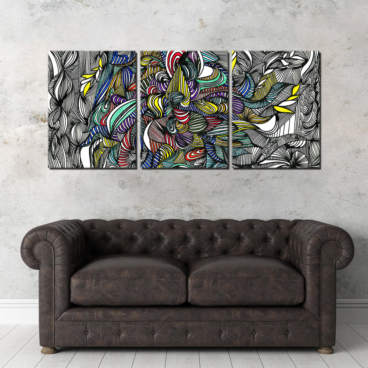 Black Color Fade Wall Art
