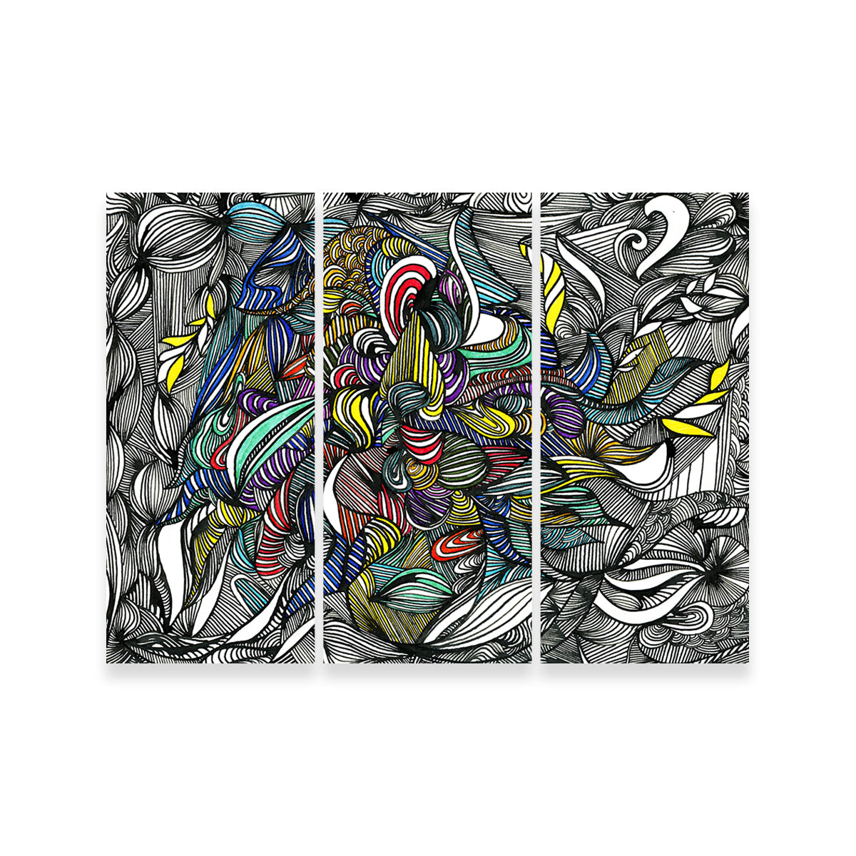 Black Color Fade Wall Art