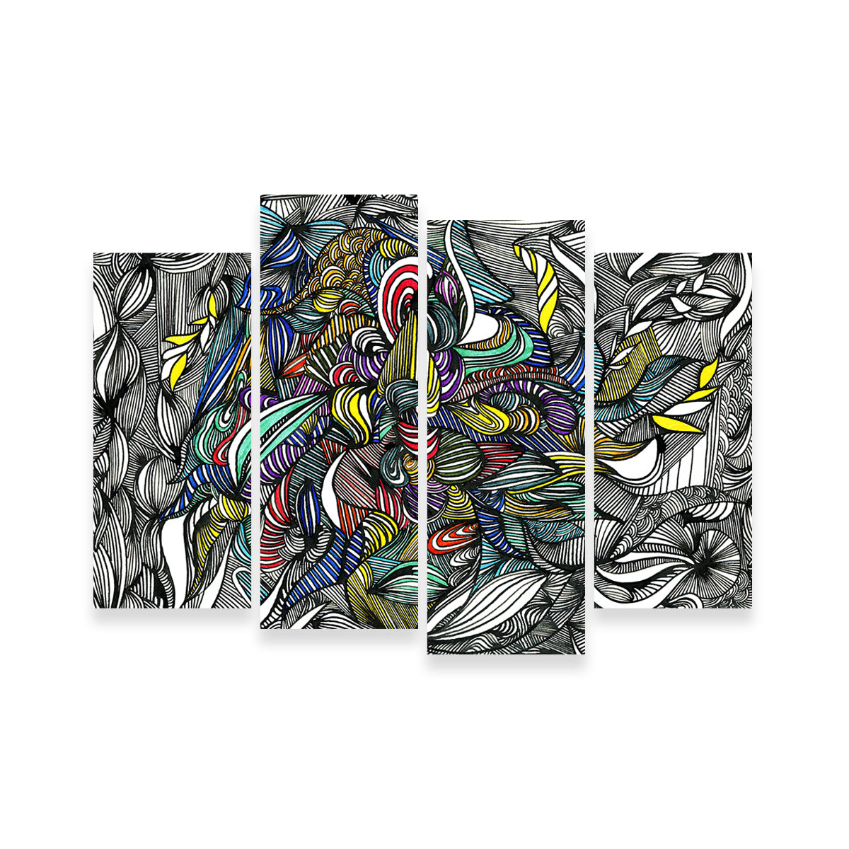 Black Color Fade Wall Art