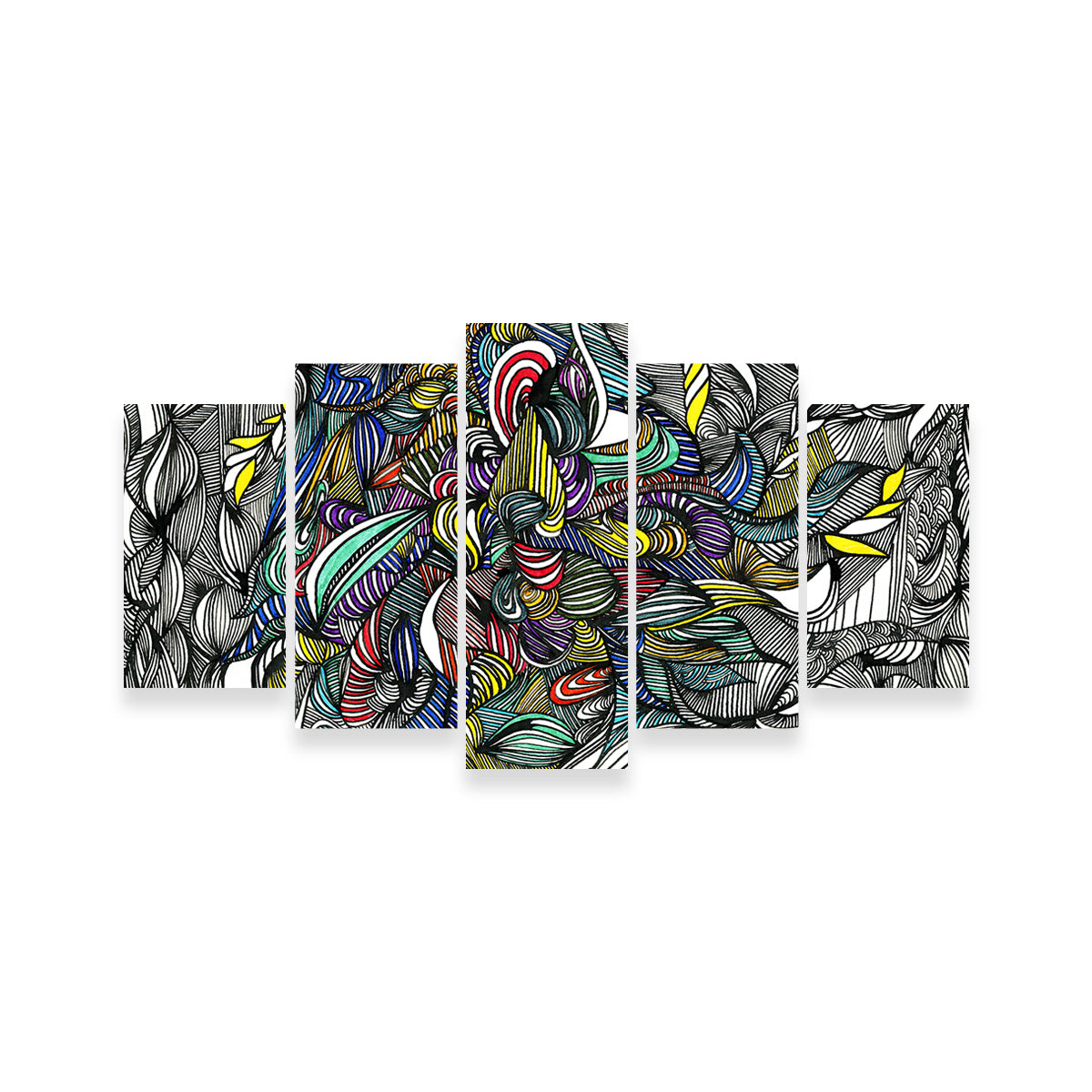 Black Color Fade Wall Art