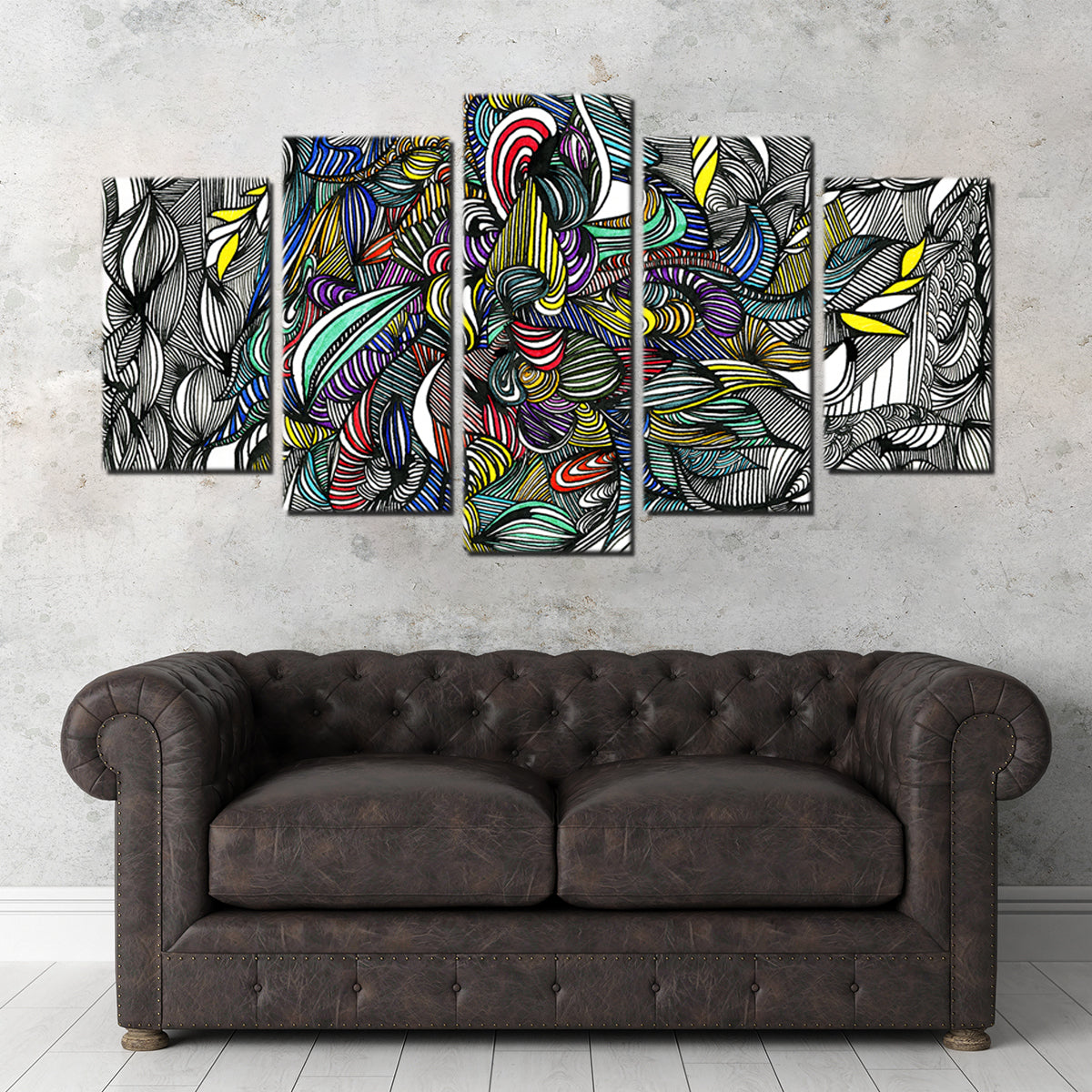 Black Color Fade Wall Art