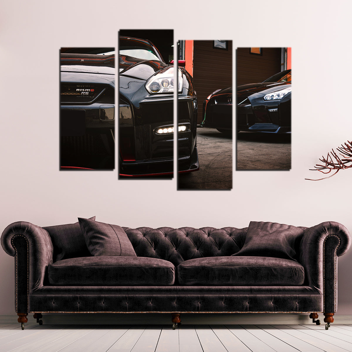 Black Nissan GTR Wall Art